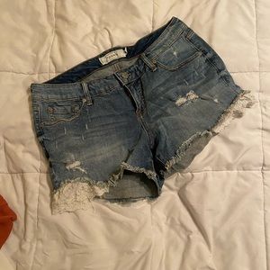 Torrid Shorts with Crochet Pockets